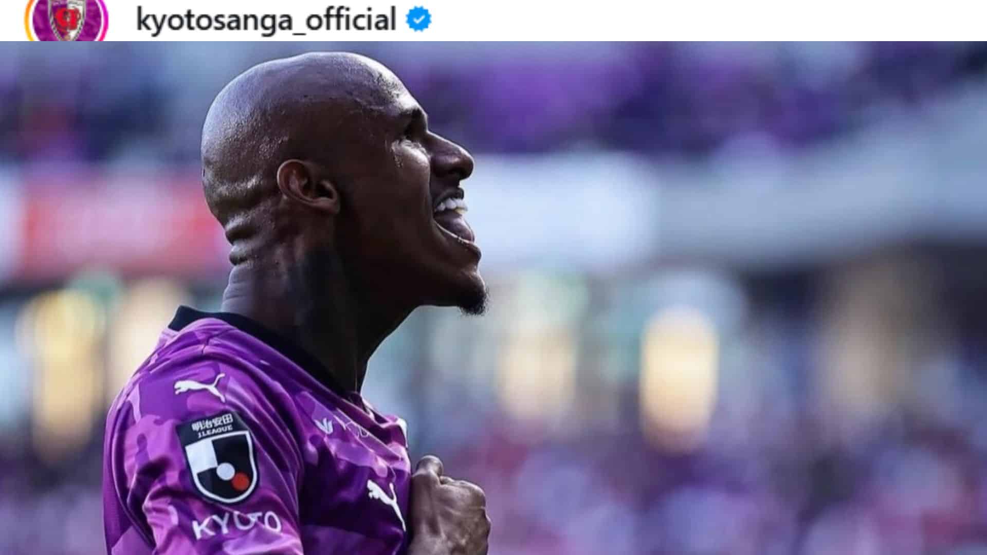 João Pedro em ação pelo Kyoto Sanga